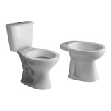 Kit Ferrum Andina Inodoro Largo+ Deposito + Bidet (sin Tapa)