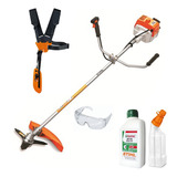 Kit Roçadeira Stihl Fs 160 Lamina 3+ Óleo 2t + Misturador