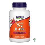 Dry E-400 268 Mg 400ui 100caps Vegana Antioxidante Now Foods