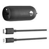 Belkin Cargador De Coche Usb-c De 18 W Con Cable Usb-c