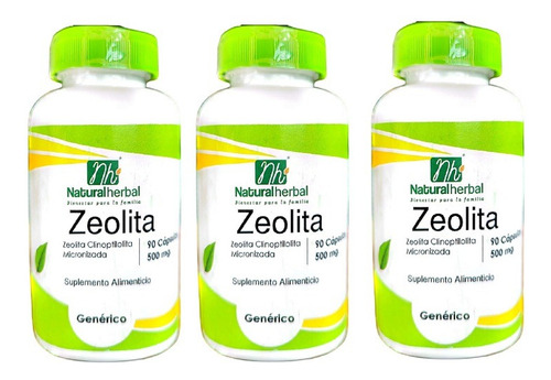 Zeolita Micronizada 3x90 Cápsulas C/u 500 Mg   