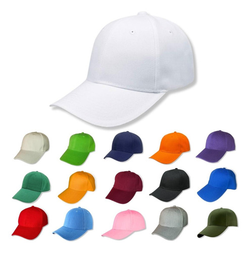 10 Gorras Acrílico Económicas Lisas Para Bordar Sublimar