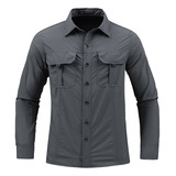 Camisa Táctica Militar Para Hombre, Transpirable E Impermeab