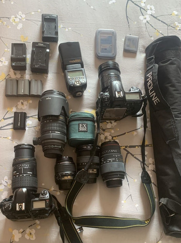 Vendo Mis Equipos Nikon - Sigma + Tripode + Flash + Morral