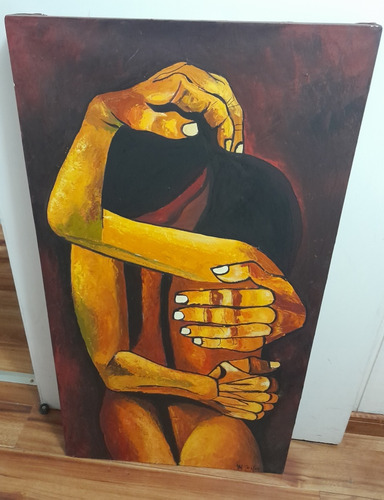 Cuadro, Pintura Al Oleo, 50 Cms X 91cms De Alto