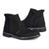 Bota Hombre Botin Vestir Vaquera Pro Work 89719 Negro