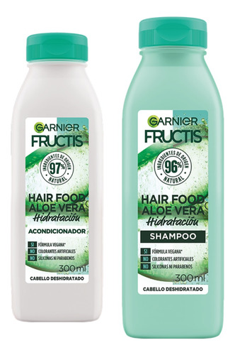 Combo Garnier Fructis Shampoo + Acond 300ml C/u Aloe Vera