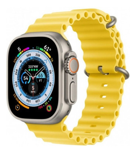 Apple watch ultra Titânio 49 mm Pulseira Oceano Amarela Cor 