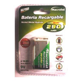 Bateria Recargable 9v 290ma, Pila