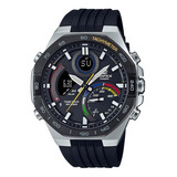 Reloj Casio Edifice Ecb-950mp-1a Hombre Original E-watch Color De La Correa Negro