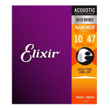 Cuerdas Elixir 11002 Bronce 80/20 Para Guitarra Acústica