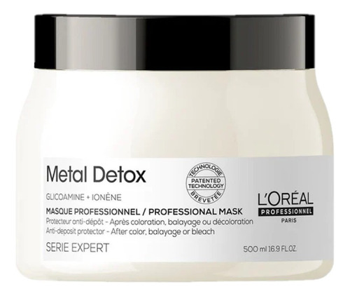 Loreal Mascara Metal Detox X 500 Ml Brillo Repara Vitalidad