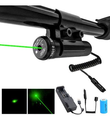 Mira Laser Verde Para Carabina De Pressão Carregador Top 5