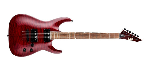 Guitarra Electrica Esp Ltd Mh200qmnt Stbc Black Cherry