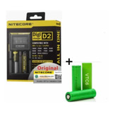 Kit 2 Bateria Sony 18650 Vtc6 + Carregador Nitecore D2