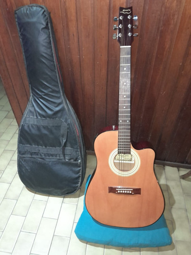 Guitarra Gracia Electro Acústica Modelo Eq 110 Con Funda 