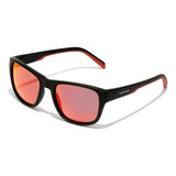 Gafas De Sol Polarizadas Hawkers Owens Para Hombre Y Mujer Lente Rojo Varilla Negro Armazón Negro Diseño Mirror