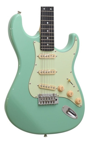 Guitarra Tagima T635 Classic Stratocaster Verde Regulada!