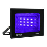 Refletor Neon 100w Luz Negra Ultra Violeta 110/220 P D'agua