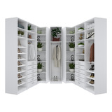 Kit Closet Modulado A 2,50 100% Mdf M551.b (casa, Loja)