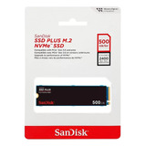 Ssd Sandisk Plus 500gb M.2 2280 Pcie Gen3 Nvme