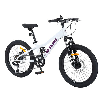 Bicicleta Montaña Ram Rebel Niño R20 K19 6 Velocidades Mtb Color Blanco Tamaño del cuadro S | Meses sin interés