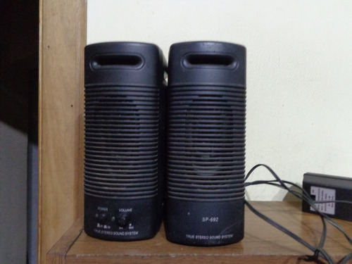 Caixa Mini Acústica Stereo Sound System Sp-692 ( Usado )