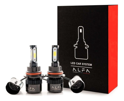 Kit De 2 Focos 9007 Biled, 9v 36w 6500k Alfa