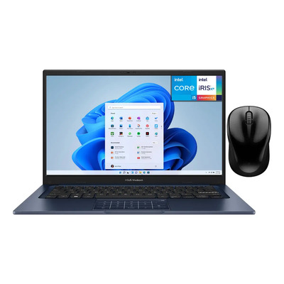 Laptop ASUS Vivobook 14 Intel Core i5 1334U 16GB 512GB SSD 14” Full HD W11 Azul Teclado Español Mouse DXT Ideal para Trabajo y Multitarea | Meses sin interés