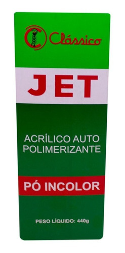 Resina Acrílica Auto Polimerizante Jet Pó Incolor 440g