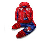 Conjunt Sudadera Con Capucha 3 Piezas Spider-man Para Niños