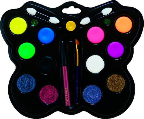 Maquillaje Artistico Pintura Neon Halloween Semiprofesional 