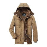 Chaqueta Polar Con Capucha Para Hombre, Abrigo Militar A