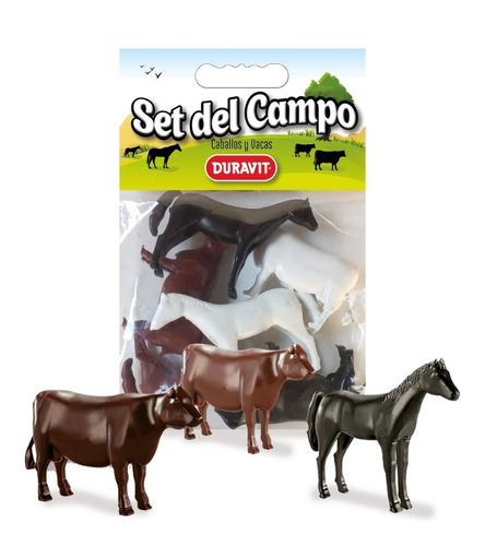 Duravit 630 Set Del Campo Caballos Vacas Animales Plastico