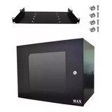 Mini Rack Organizador 8u Acrílica Onix Para Dvr Com Bandeja