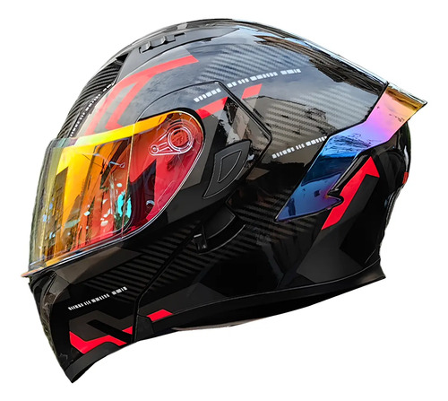 Casco Moto Plegable Certificado Dot Y Diseño Visión Nocturna | Envío gratis