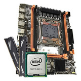 Kit Placa Mãe X99 +intel Xeon E5-2667 V4 + 16gb Ddr4 2666mhz Cor Laranja-claro