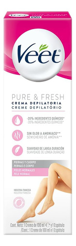 Creme Depilatório Corporal Veet Peles Normais E Secas-100ml