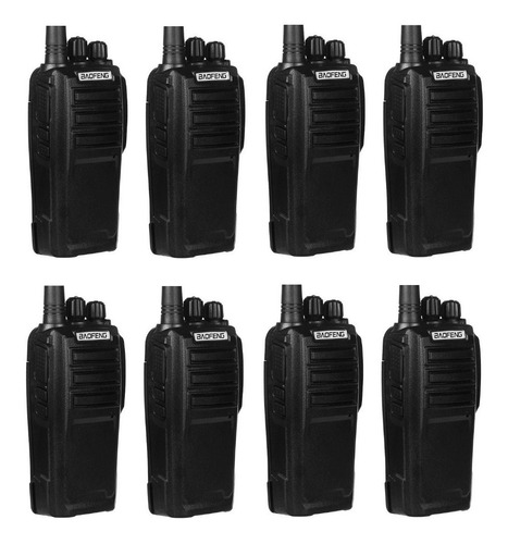 Pack 8 Radio Walkie Talkie Portatil Baofeng Uhf Uv-6d