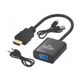 Adaptador Cable Conversor Hdmi A Vga Activo Usb Con Audio