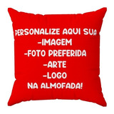 4 Capas De Almofadas 40x40cm Com Sua Arte Foto Logo Desenho