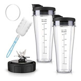 Repuestos Licuadora Para Ninja Ss101, 24 Oz. Kit 2 Vasos