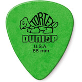 Las Lengüetas Estándar Dunlop Tortex Utilizan 0,88 Mm, Paquete De 6, Color Verde