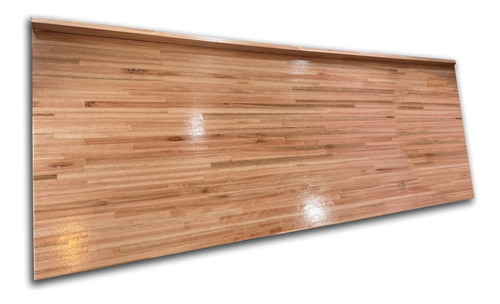 Mesada 140 X 60 Ciega Madera Eucalipto Laqueada Desayunador Color Marrón Claro