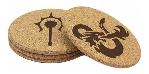 Dungeons And Dragons Cork Coaster Set Of 13-1 Of Each Charac