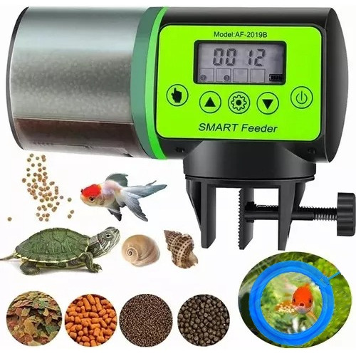 Alimentador De Peces Automático Con Temporizador Y Lcd 200ml