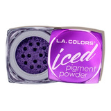 Pigmento Iced Pigment Powder Glam L.a Colors Color De La Sombra Violeta