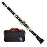 Clarinete Eagle Soprano Em Sib 17 Chaves Niqueladas Cl04n