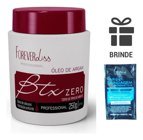 Máscara Hidratante Btx  Zero Forever Liss Óleo De Argan 250g