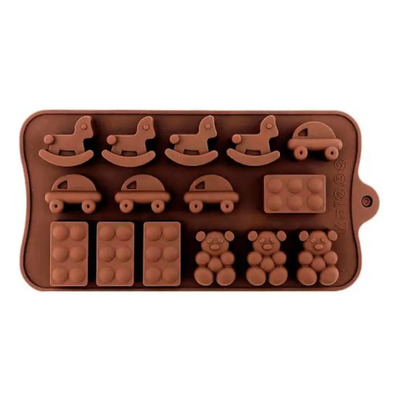 Moldes De Silicon Baby Toys Marrón